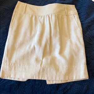 Linen/cotton blend skirt